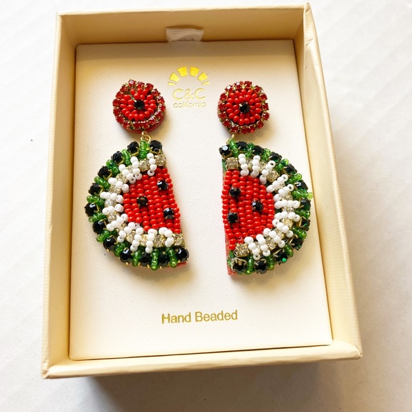 C&C California Jewelry - New C&C California Watermelon Beaded Earrings